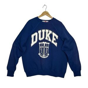 Duke Blue Vintage Sweatshirt Cotton Blend Crewneck Size 50-52